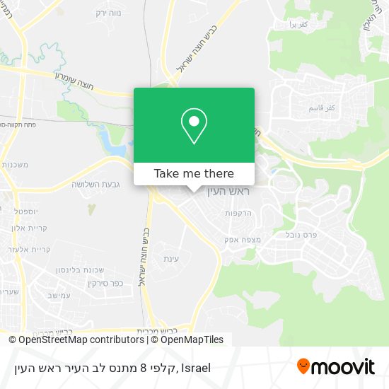 קלפי 8 מתנס לב העיר ראש העין map