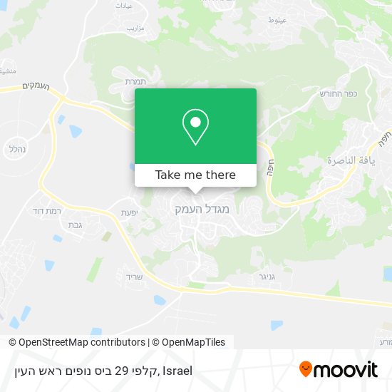 קלפי 29 ביס נופים ראש העין map