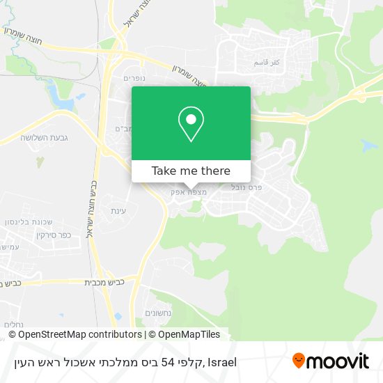 קלפי 54 ביס ממלכתי אשכול ראש העין map