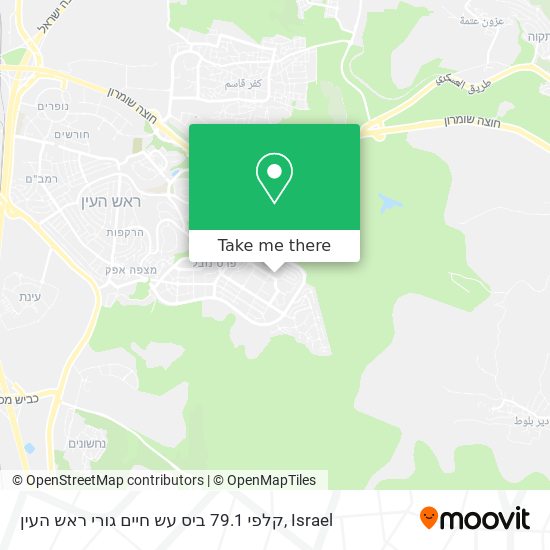 Карта קלפי 79.1 ביס עש חיים גורי ראש העין