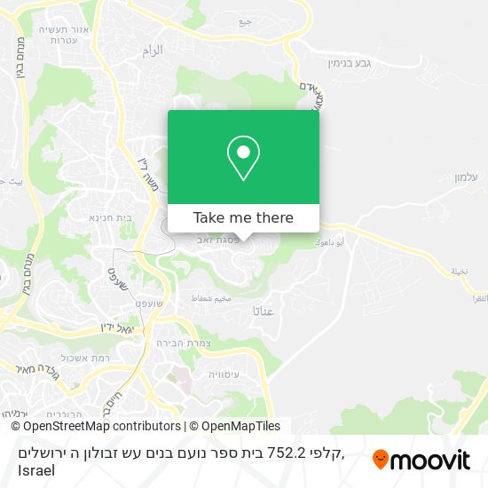 קלפי 752.2 בית ספר נועם בנים עש זבולון ה ירושלים map
