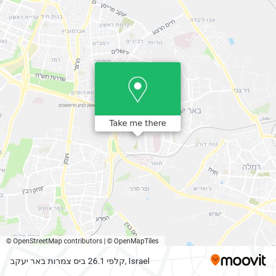 קלפי 26.1 ביס צמרות באר יעקב map