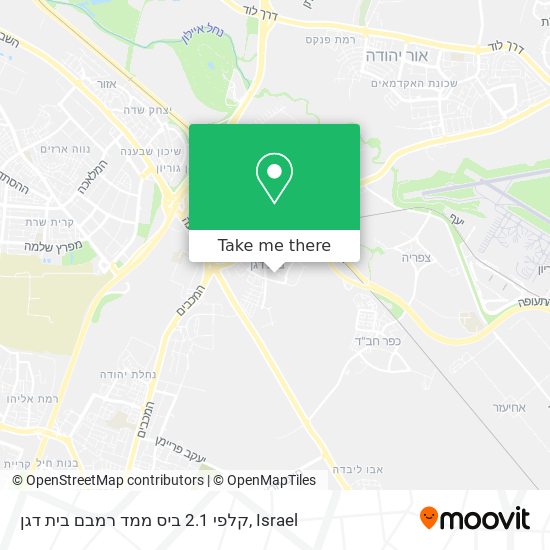 קלפי 2.1 ביס ממד רמבם בית דגן map