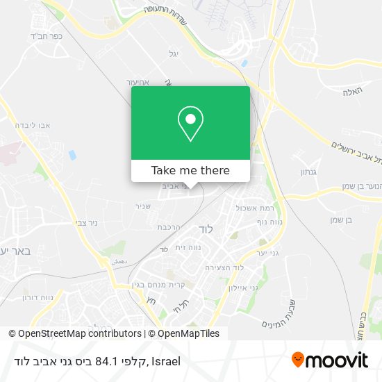 קלפי 84.1 ביס גני אביב לוד map