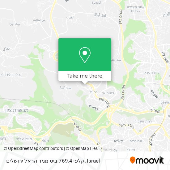 Карта קלפי 769.4 ביס ממד הראל ירושלים