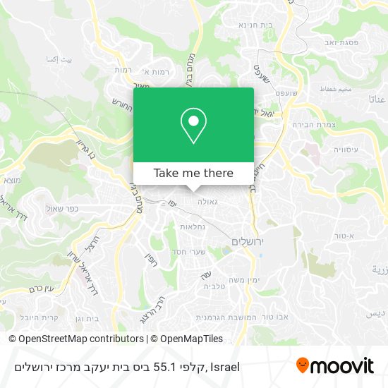 קלפי 55.1 ביס בית יעקב מרכז ירושלים map