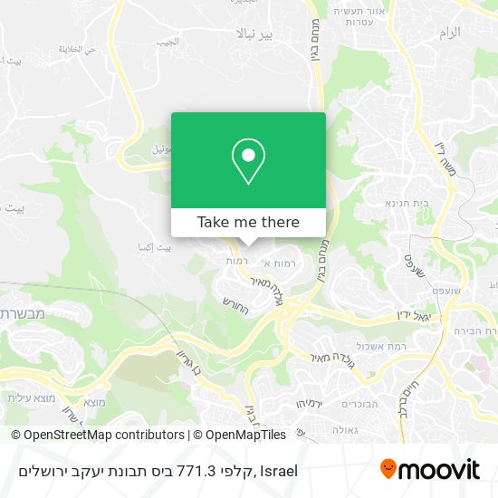 קלפי 771.3 ביס תבונת יעקב ירושלים map