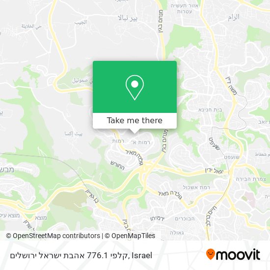 קלפי 776.1 אהבת ישראל ירושלים map