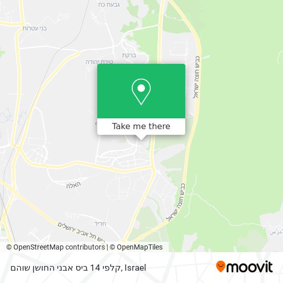 קלפי 14 ביס אבני החושן שוהם map