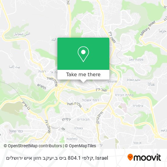 קלפי 804.1 ביס ב.יעקב חזון איש ירושלים map