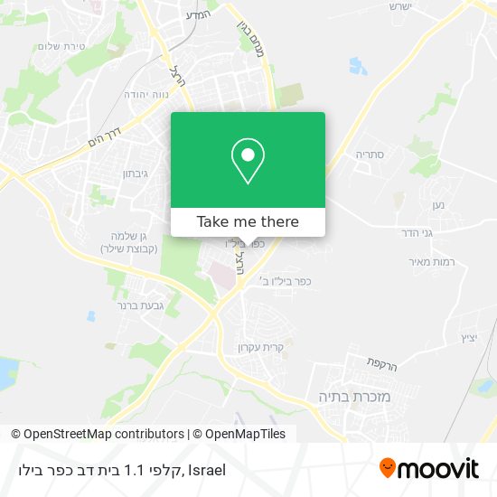 קלפי 1.1 בית דב כפר בילו map