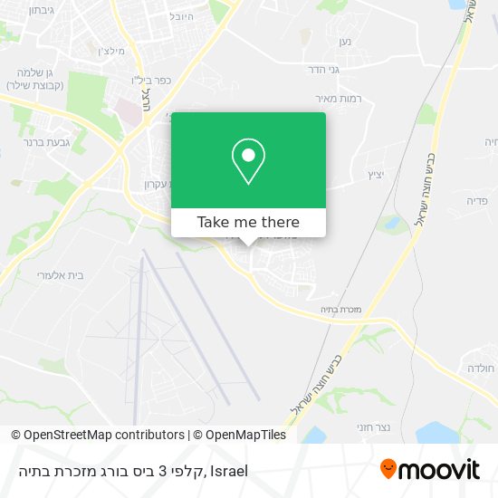 קלפי 3 ביס בורג מזכרת בתיה map