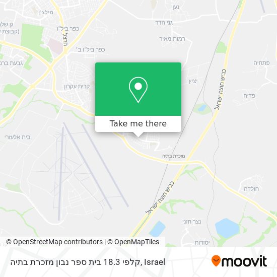 Карта קלפי 18.3 בית ספר נבון מזכרת בתיה