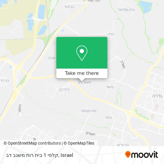 קלפי 1 בית רות משגב דב map