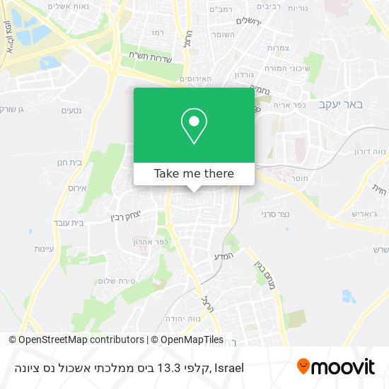 קלפי 13.3 ביס ממלכתי אשכול נס ציונה map