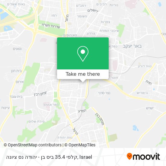 קלפי 35.4 ביס בן - יהודה נס ציונה map