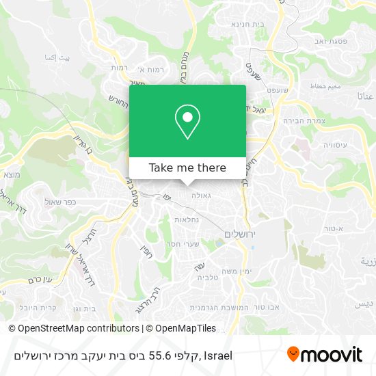 קלפי 55.6 ביס בית יעקב מרכז ירושלים map