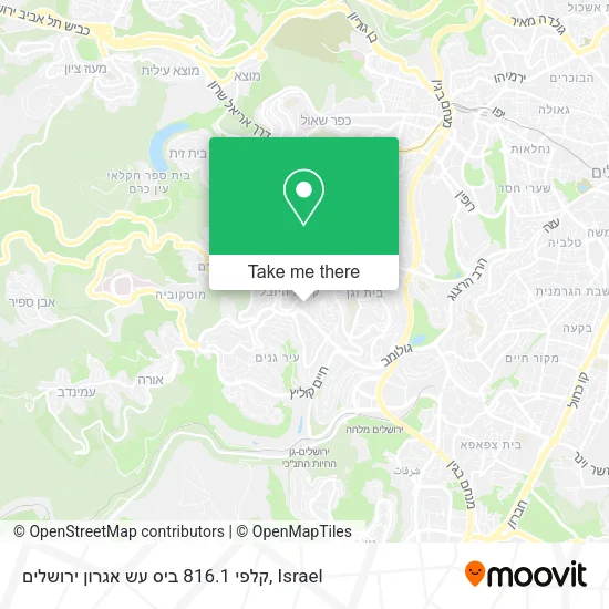 Карта קלפי 816.1 ביס עש אגרון ירושלים