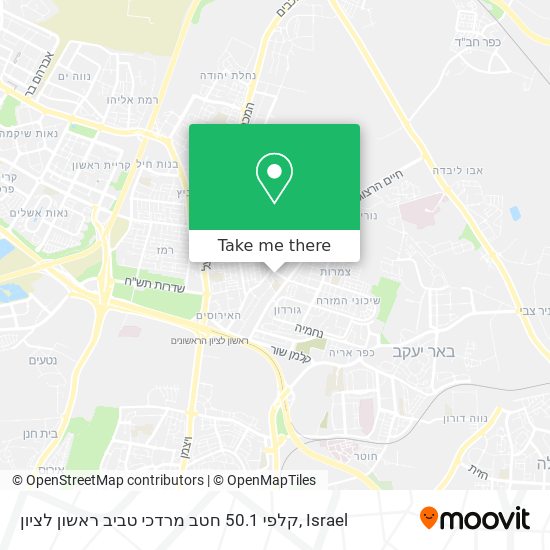 Карта קלפי 50.1 חטב מרדכי טביב ראשון לציון