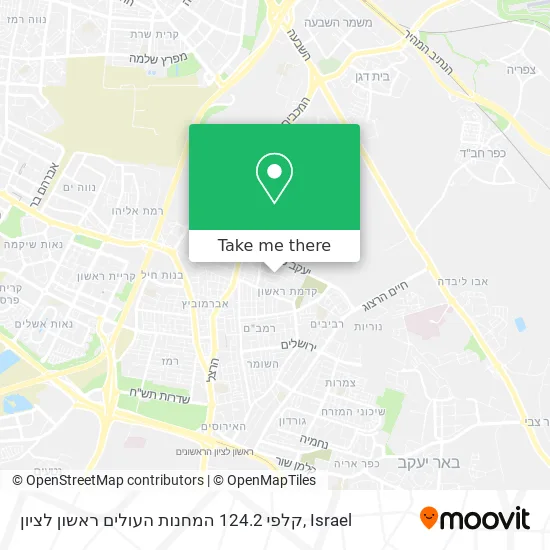 קלפי 124.2 המחנות העולים ראשון לציון map