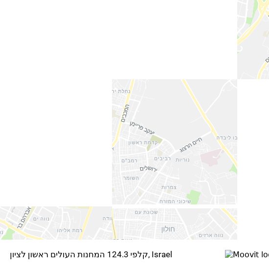 Карта קלפי 124.3 המחנות העולים ראשון לציון