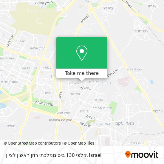 קלפי 130 ביס ממלכתי רוזן ראשון לציון map