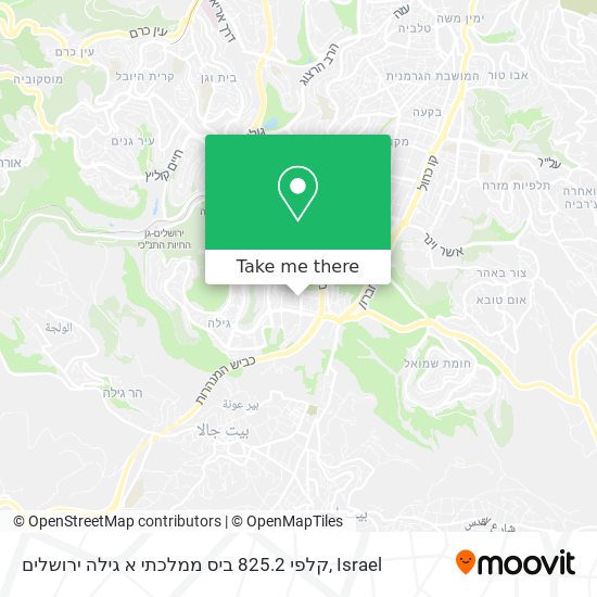 Карта קלפי 825.2 ביס ממלכתי א גילה ירושלים