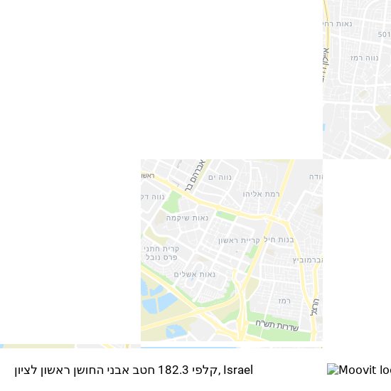 Карта קלפי 182.3 חטב אבני החושן ראשון לציון