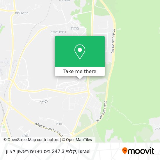 Карта קלפי 247.3 ביס ניצנים ראשון לציון