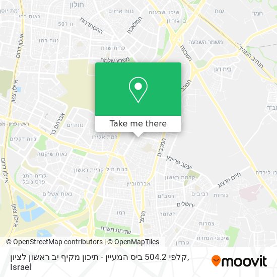 קלפי 504.2 ביס המעיין - תיכון מקיף יב ראשון לציון map