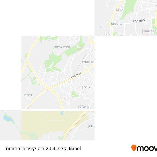 קלפי 20.4 ביס קציר ב' רחובות map