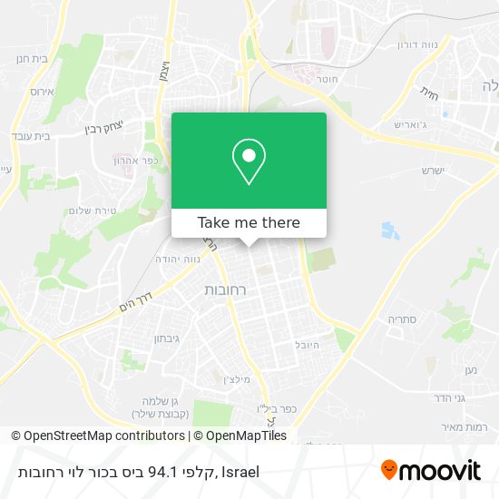 קלפי 94.1 ביס בכור לוי רחובות map