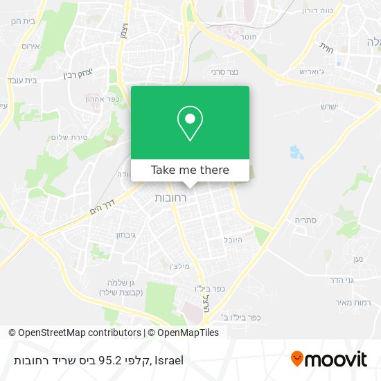 קלפי 95.2 ביס שריד רחובות map