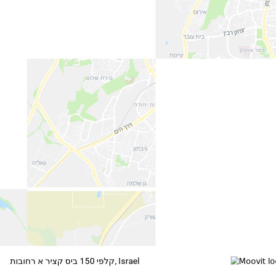 קלפי 150 ביס קציר א רחובות map