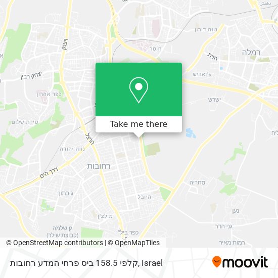 קלפי 158.5 ביס פרחי המדע רחובות map