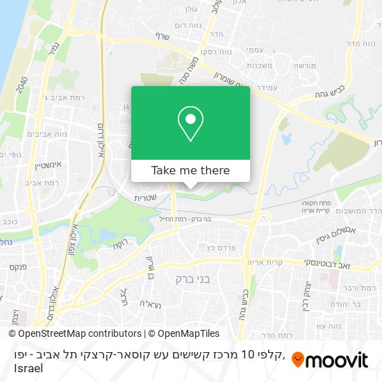 קלפי 10 מרכז קשישים עש קוסאר-קרצקי תל אביב - יפו map