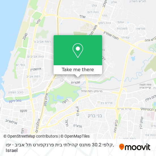Карта קלפי 30.2 מתנס קהילתי בית פרנקפורט תל אביב - יפו