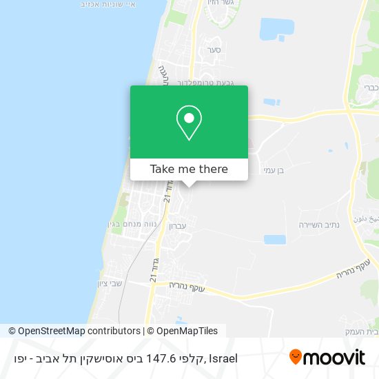 קלפי 147.6 ביס אוסישקין תל אביב - יפו map