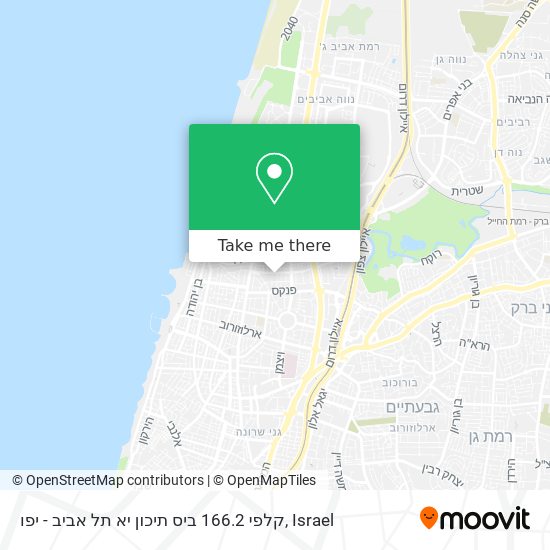 קלפי 166.2 ביס תיכון יא תל אביב - יפו map