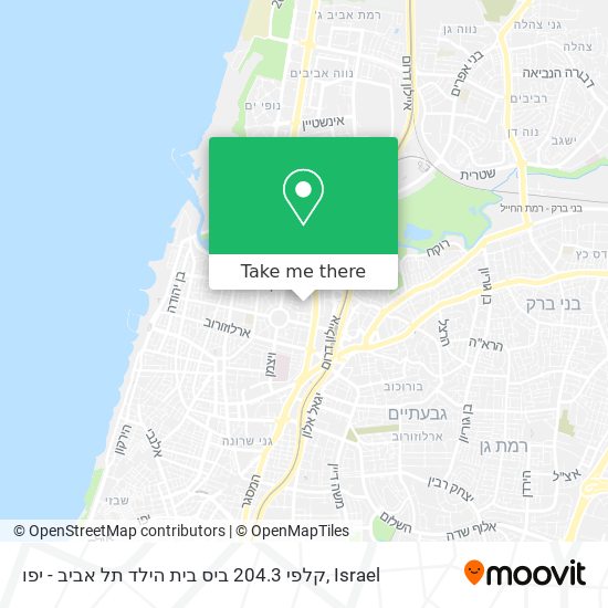 קלפי 204.3 ביס בית הילד תל אביב - יפו map