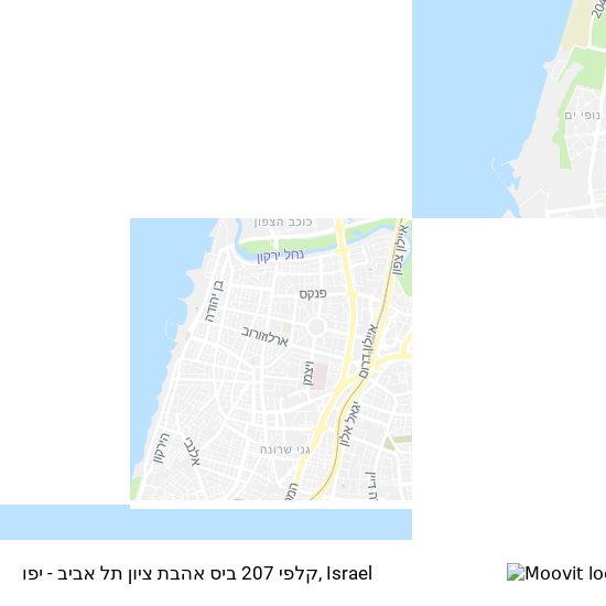 קלפי 207 ביס אהבת ציון תל אביב - יפו map