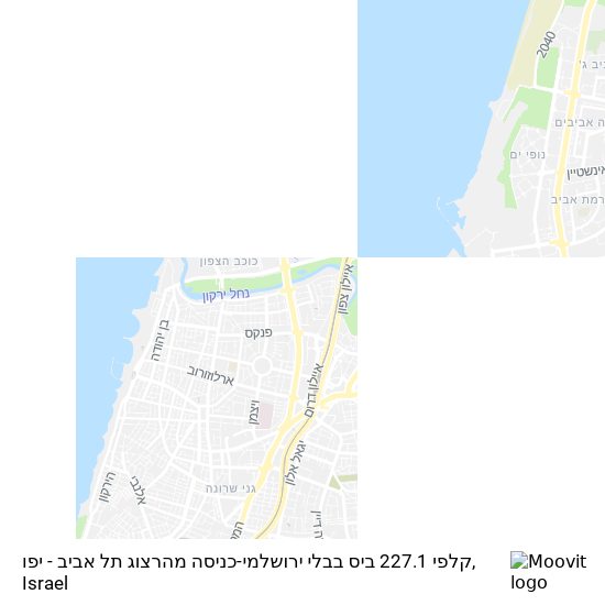 קלפי 227.1 ביס בבלי ירושלמי-כניסה מהרצוג תל אביב - יפו map