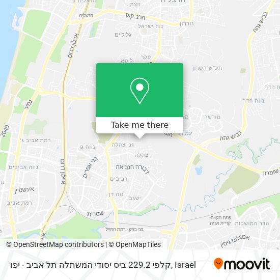 Карта קלפי 229.2 ביס יסודי המשתלה תל אביב - יפו