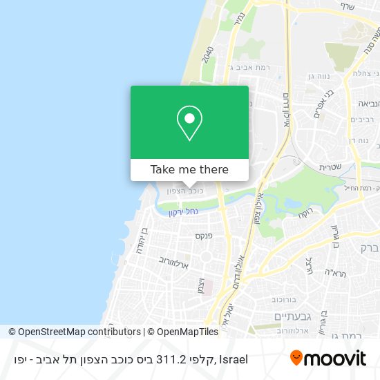 קלפי 311.2 ביס כוכב הצפון תל אביב - יפו map