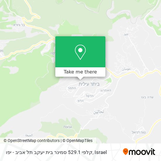 Карта קלפי 529.1 סמינר בית יעקב תל אביב - יפו