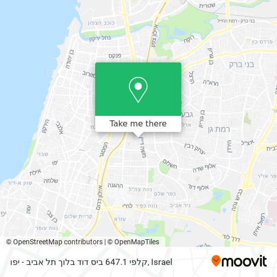 קלפי 647.1 ביס דוד בלוך תל אביב - יפו map