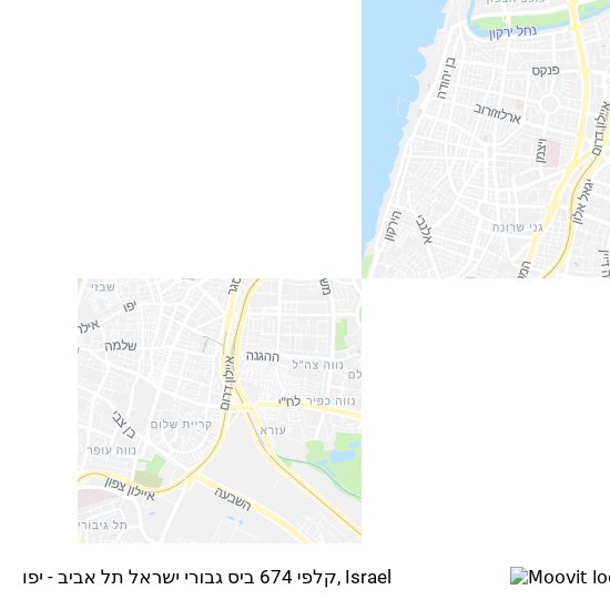 קלפי 674 ביס גבורי ישראל תל אביב - יפו map