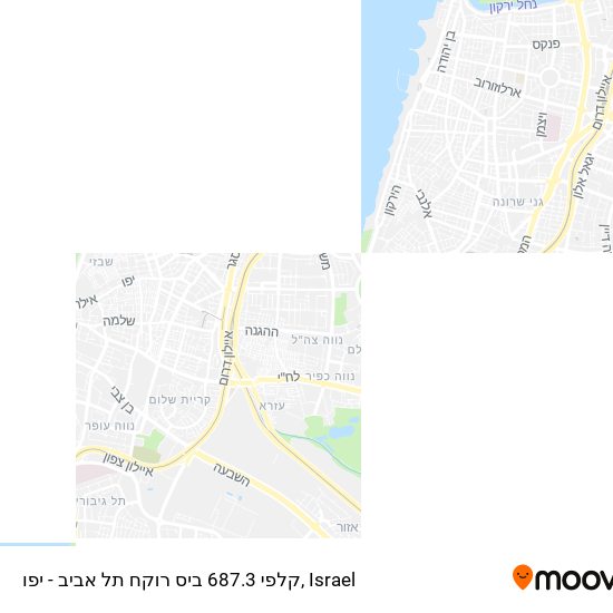 Карта קלפי 687.3 ביס רוקח תל אביב - יפו