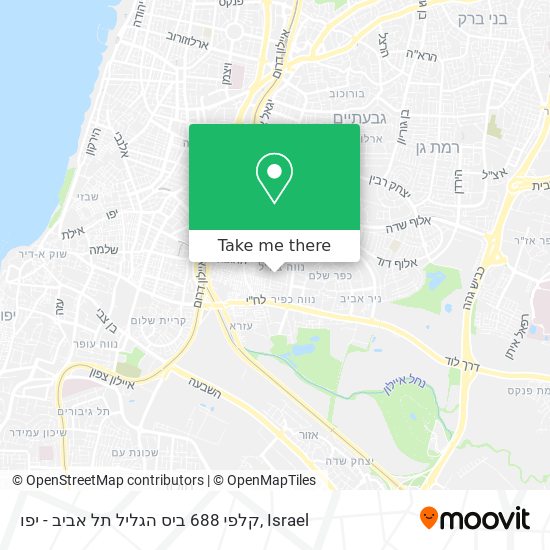 Карта קלפי 688 ביס הגליל תל אביב - יפו