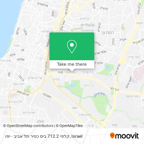 קלפי 712.2 ביס כפיר תל אביב - יפו map